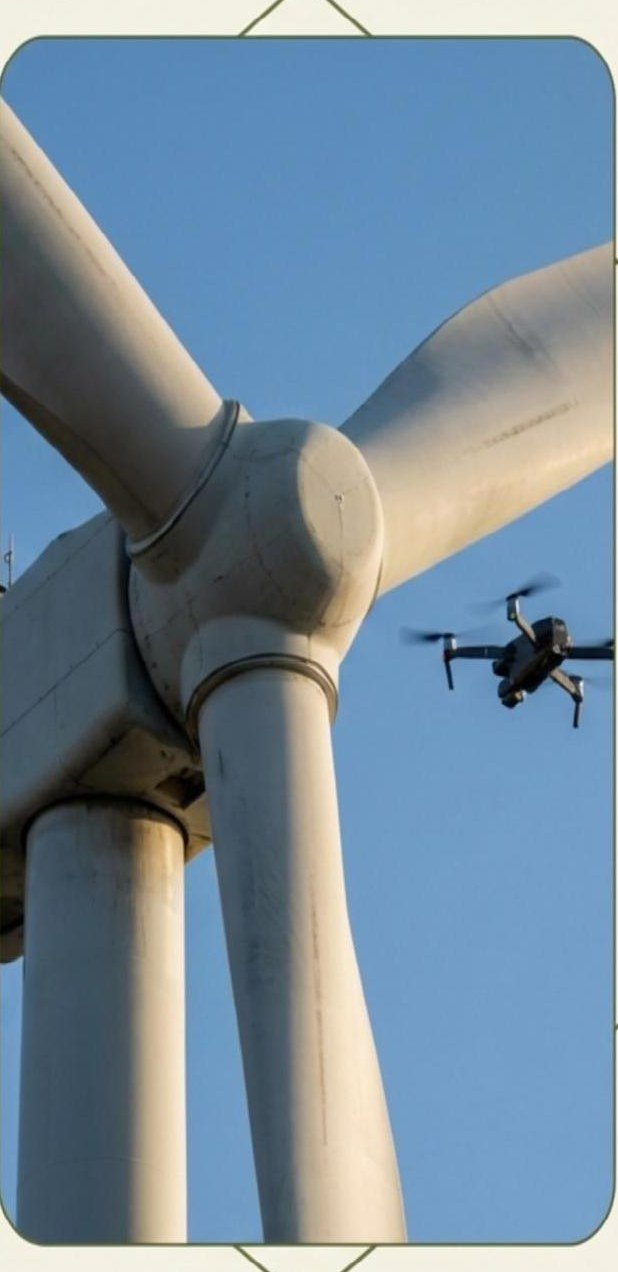 Inspección de palas con dron